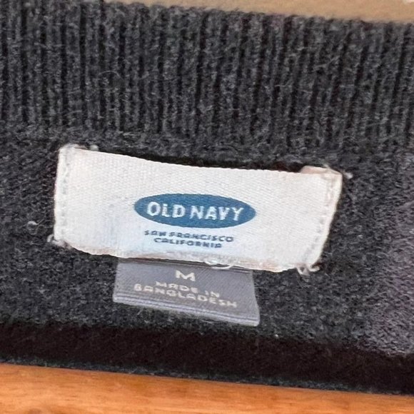 Men’s Dark Gray Old Navy V Neck Sweater Size Medium - Picture 7 of 7